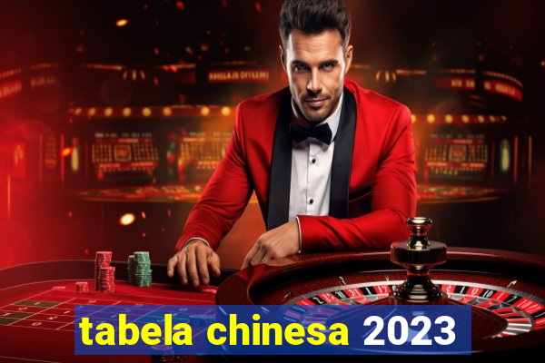 tabela chinesa 2023